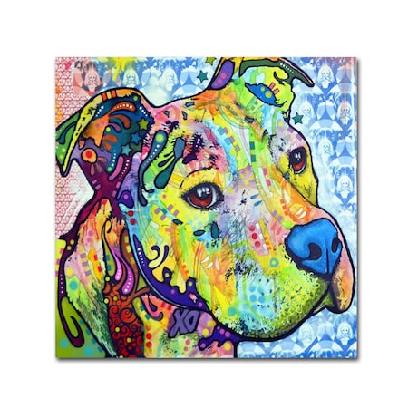 Dean Russo 'Thoughtful Pitbull III' Canvas Art,18x18